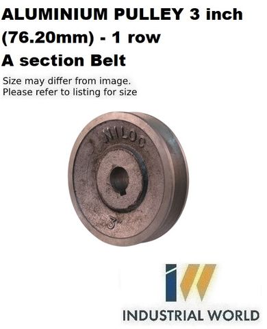 ALUMINIUM PULLEY 3 inch (76.20mm) - 1 row