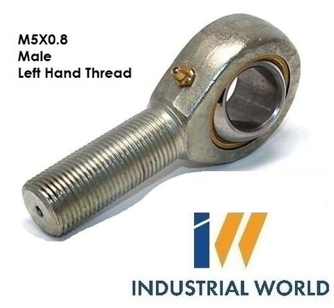 MALE METRIC LEFT HAND ROD END M5X0.8