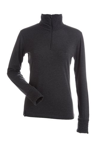 NILS HOLLY T-NECK SKIVVY, CHARCOAL,  XS