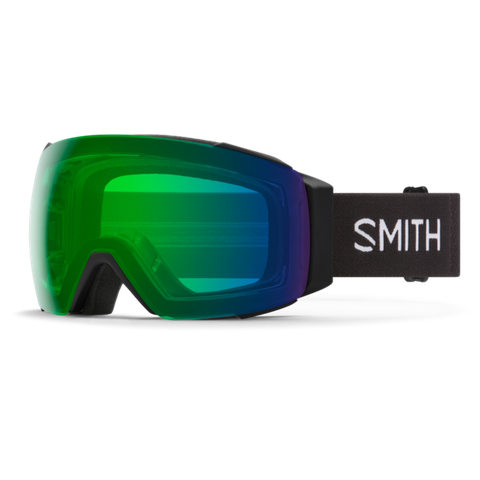 SMITH I/O MAG-XL ADULTS GOGGLES - BLACK WITH CHROMAPOP EVERYDAY GREEN MIRROR AND STORM YELLOW FLASH LENS