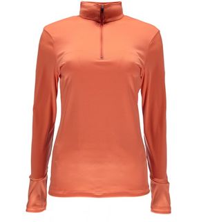 SPYDER TURBO T-NECK WOMENS TOP - CORAL - SIZE L
