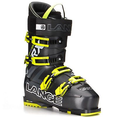 LANGE RX120 MENS SKI BOOTS - ANTHRACITE/YELLOW - SIZE 27.5