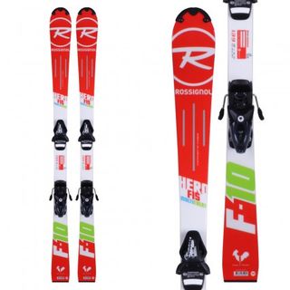 ROSSIGNOL HERO FIS MULTI EVENT KIDS SKIS WITH BINDINGS - SIZE 139cm