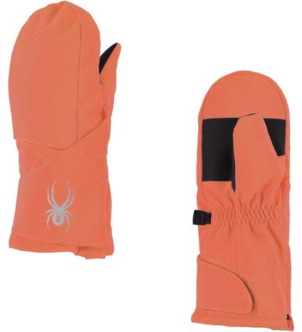 SPYDER BITSY CUBBY GIRLS MITTENS - CORAL - SIZE M