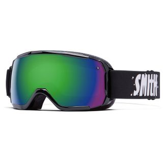 SMITH GROM KIDS GOGGLES - BLACK WITH GREEN SOL-X MIRROR LENS