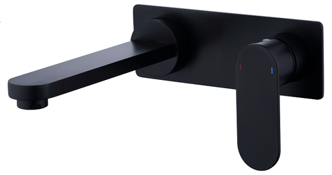 Vetto Lead Free Wall Basin Mixer Matte Black