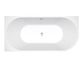 Left Corner 1700X800X600 Gloss White Bathtub OF