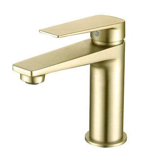 Zevio Lead Free Basin Mixer Brushed Gold