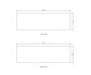 Solid Surface 1500x465x20 Cloudy Carrara Top No Hole