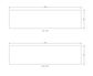 Solid Surface 1800x465x20 Cloudy Carrara Top No Hole