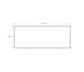 Solid Surface 1200x465x20 Matte White Top No Hole
