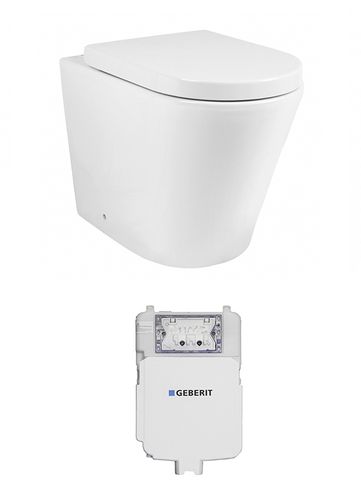 Alzano Wall face Pan Hurricane Geberit Inwall Cistern Set (Push Plate Sold Separately)