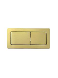 Square Toilet Flush Button Brushed Gold
