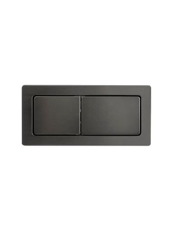 Square Toilet Flush Button Gun Metal