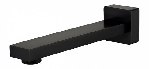 Taran Matte Black Bath Spout Square