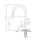 Pull Out Kitchen Mixer Brushed Gold
