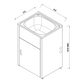 45L Laundry Tub Black