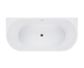 Verona 1700x800x580 Gloss White Back to Wall Bathtub OF