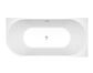 Right Corner 1700X800X600 Gloss White Bathtub OF