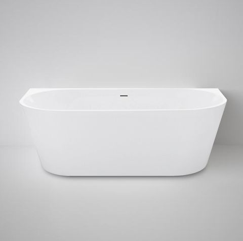 Verona 1500x750x580 Gloss White Back to Wall Bathtub OF