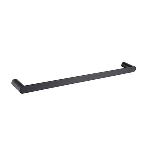 Vetto 750mm Matte Black Single Towel Rail