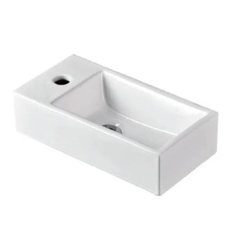 Compact Wall Hung 400x200x105 R/H Basin