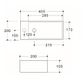 Compact Wall Hung 405x200x105 R/H Basin