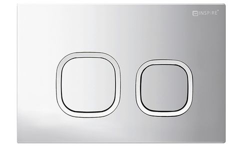 R&T Soft Square Push Plate Matte Chrome