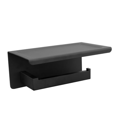 Recxis Black Paper Holder with Phone Shelf