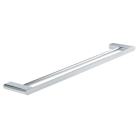 Zevio 750mm Chrome Double Towel Rail