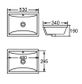 Undermount Square 530x340x190 Basin