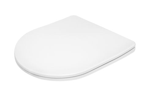 Soft Close Slim Seat Cover for Alzano Wall Face Pan Matte White