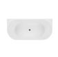 Verona 1500x750x580 Gloss White Back to Wall Bathtub NF