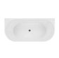 Verona 1700x800x580 Matte White Back to Wall Bathtub NF