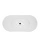 Viva 1700x800x720 Gloss White High Back Bathtub NF