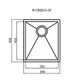 Axon Sink 39S 390x450x220