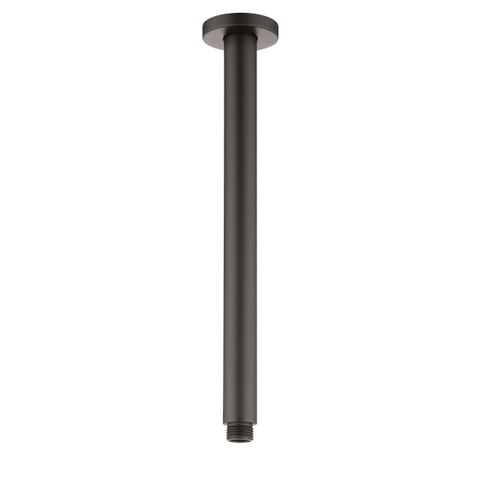 Pavia 300mm Gun Metal Ceiling Shower Arm Round