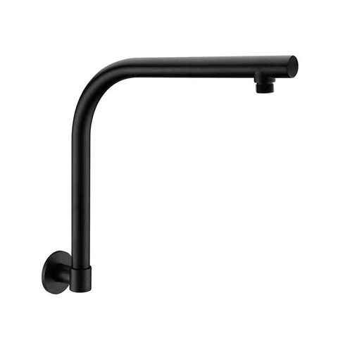 Pavia Matte Black Swivel Gooseneck Shower Arm