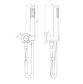 Pavia Chrome Handheld Shower Set Round