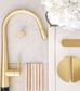 Pull Out Kitchen Mixer 420 Brushed Gold