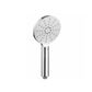 Pavia 200mm Chrome Twin Shower On Rail Bottom Inlet Round