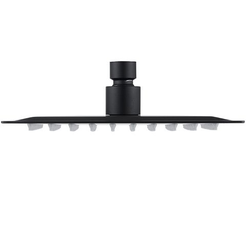 Pavia 250mm Matte Black Shower Head Stainless Steel Round