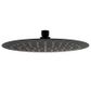 Pavia 250mm Matte Black Shower Head Stainless Steel Round