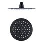 Pavia 250mm Matte Black Twin Shower On Rail Top Inlet Round