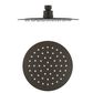 Pavia 200mm Gun Metal Twin Shower On Rail Top Inlet Round