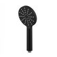 Pavia Matte Black Handheld Shower Piece Round