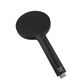 Pavia Matte Black Handheld Shower Piece Round