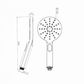 Pavia Brushed Nickel Handheld Shower Piece Round