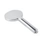 Pavia 200mm Chrome Twin Shower Half Rail Top Inlet Round