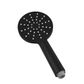 Pavia 200mm Matte Black Twin Shower Half Rail Top Inlet Round